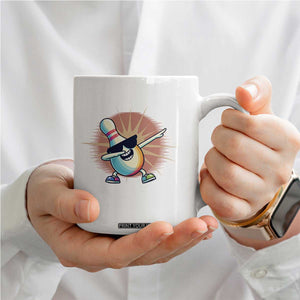 Dabbing Bowling Pin Coffee Mug Funny Player Gift TS12 Print Your Wear