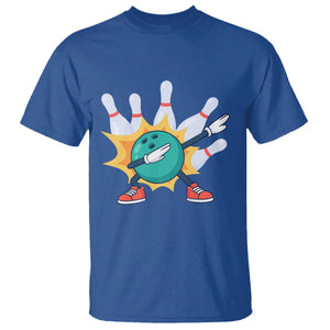 Funny Bowling Ball Dab T Shirt Sports Lover Gift TS12 Royal Blue Print Your Wear