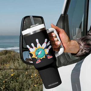 Funny Bowling Ball Dab Tumbler With Handle Sports Lover Gift TS12 Print Your Wear