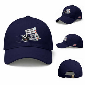 This Is My Spare Shirt Baseball Cap Funny Bowling Gift TS12 Baseball Cap Universal Fit Dark Blue Print Your Wear