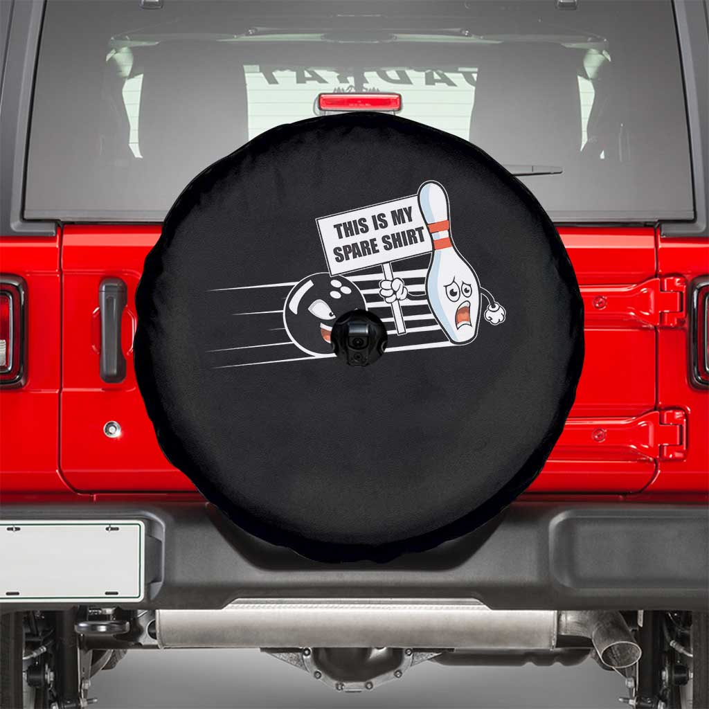 This Is My Spare Shirt Spare Tire Cover Funny Bowling Gift TS12 Black Print Your Wear