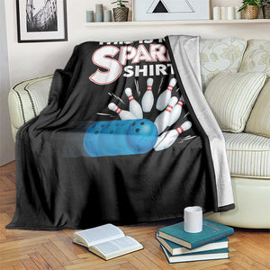 This Is My Spare Shirt Throw Blanket Bowling Pun Gift TS12 Print Your Wear