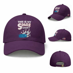 This Is My Spare Shirt Baseball Cap Bowling Pun Gift TS12 Baseball Cap Universal Fit Purple Print Your Wear