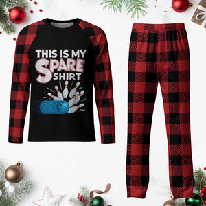 This Is My Spare Shirt Plaid Pajama Set Bowling Pun Gift TS12 Buffalo Plaid Print Your Wear