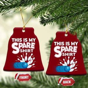 This Is My Spare Shirt Ceramic Ornament Bowling Pun Gift TS12 Print Your Wear