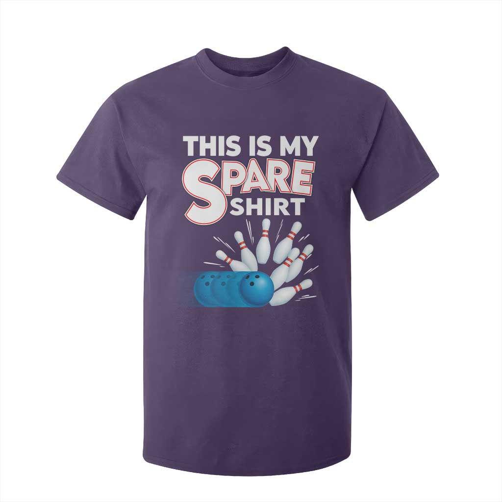 This Is My Spare Shirt T Shirt For Kid Bowling Pun Gift TS12 Purple Print Your Wear