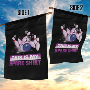 Funny Bowling Lover Garden Flag This Is My Spare Shirt Quote TS12 Print Your Wear