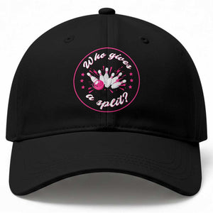 Funny Bowling Quote Baseball Cap Who Gives A Split For Women TS12 Print Your Wear