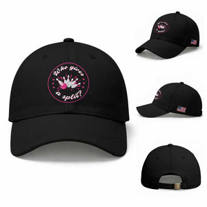 Funny Bowling Quote Baseball Cap Who Gives A Split For Women TS12 Baseball Cap Universal Fit Black Print Your Wear