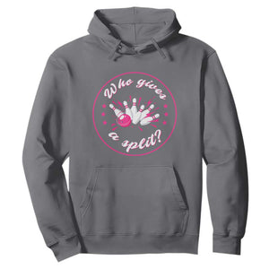Funny Bowling Quote Hoodie Who Gives A Split For Women TS12 Charcoal Print Your Wear