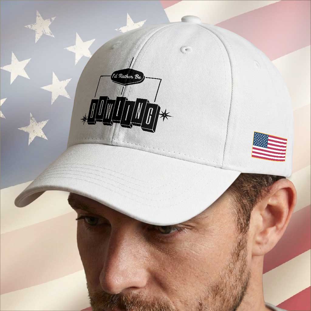 Id Rather Be Bowling Baseball Cap Funny Bowler Gift TS12 Print Your Wear