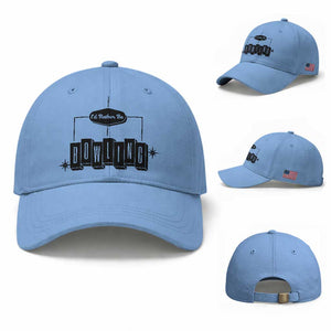 Id Rather Be Bowling Baseball Cap Funny Bowler Gift TS12 Baseball Cap Universal Fit Light Blue Print Your Wear