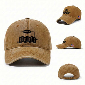 Id Rather Be Bowling Washed Cotton Baseball Cap Funny Bowler Gift TS12 Washed Cap Universal Fit Yellow Ochre Print Your Wear