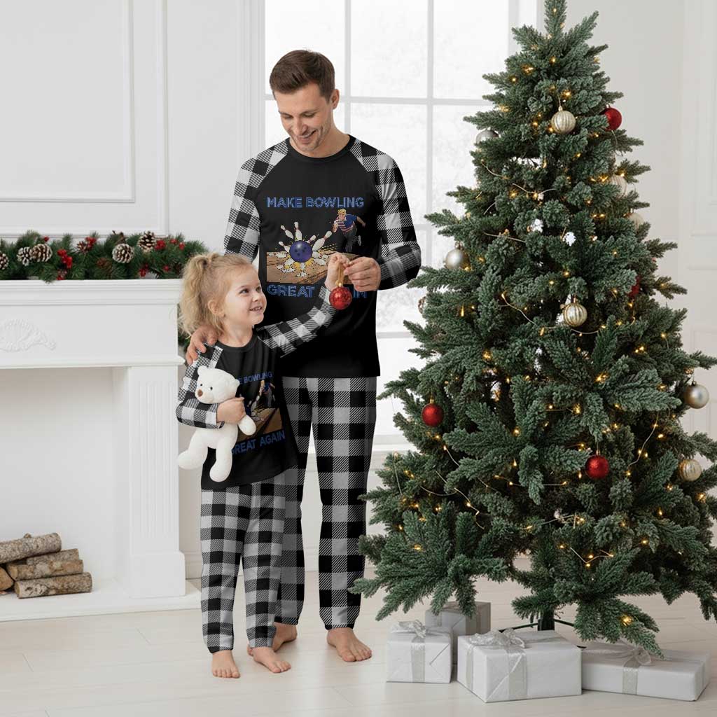 Make Bowling Great Again Plaid Pajama Set Funny Bowler Gift TS12 White Plaid Print Your Wear