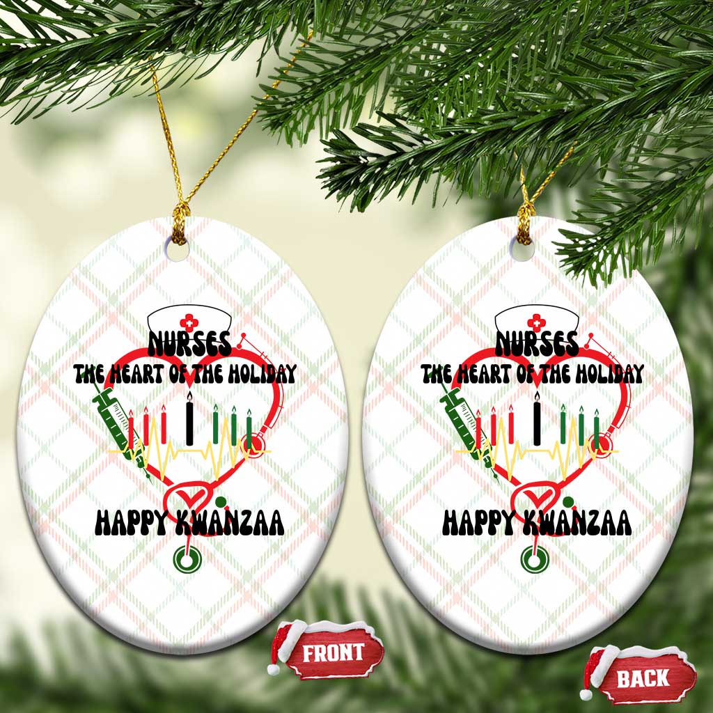 Nurses The Heart Of The Holiday Ceramic Ornament Kwanzaa Celebration Gift TS12 Print Your Wear