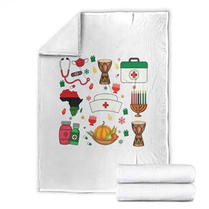 Happy Kwanzaa Nurse Pride Throw Blanket African Culture Holiday Gift TS12 Black Print Your Wear