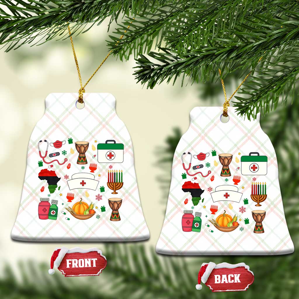 Happy Kwanzaa Nurse Pride Ceramic Ornament African Culture Holiday Gift TS12 Print Your Wear