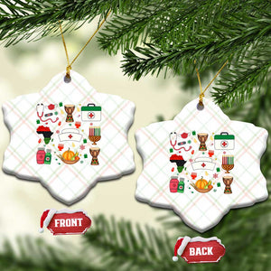 Happy Kwanzaa Nurse Pride Ceramic Ornament African Culture Holiday Gift TS12 Print Your Wear