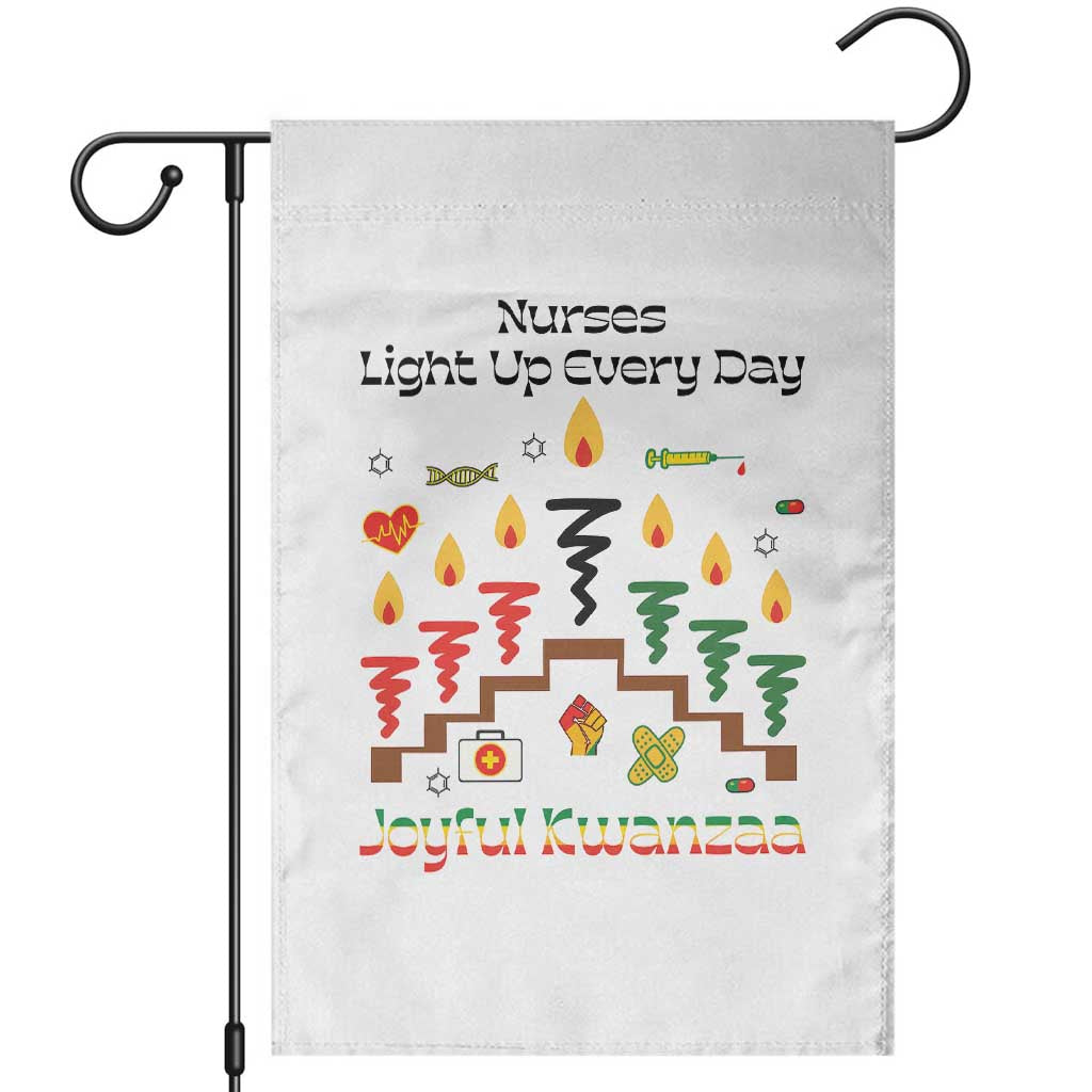 Joyful Kwanzaa Nurse Gift Garden Flag Light Up Everyday TS12 White Print Your Wear