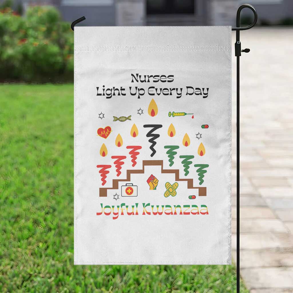 Joyful Kwanzaa Nurse Gift Garden Flag Light Up Everyday TS12 Print Your Wear
