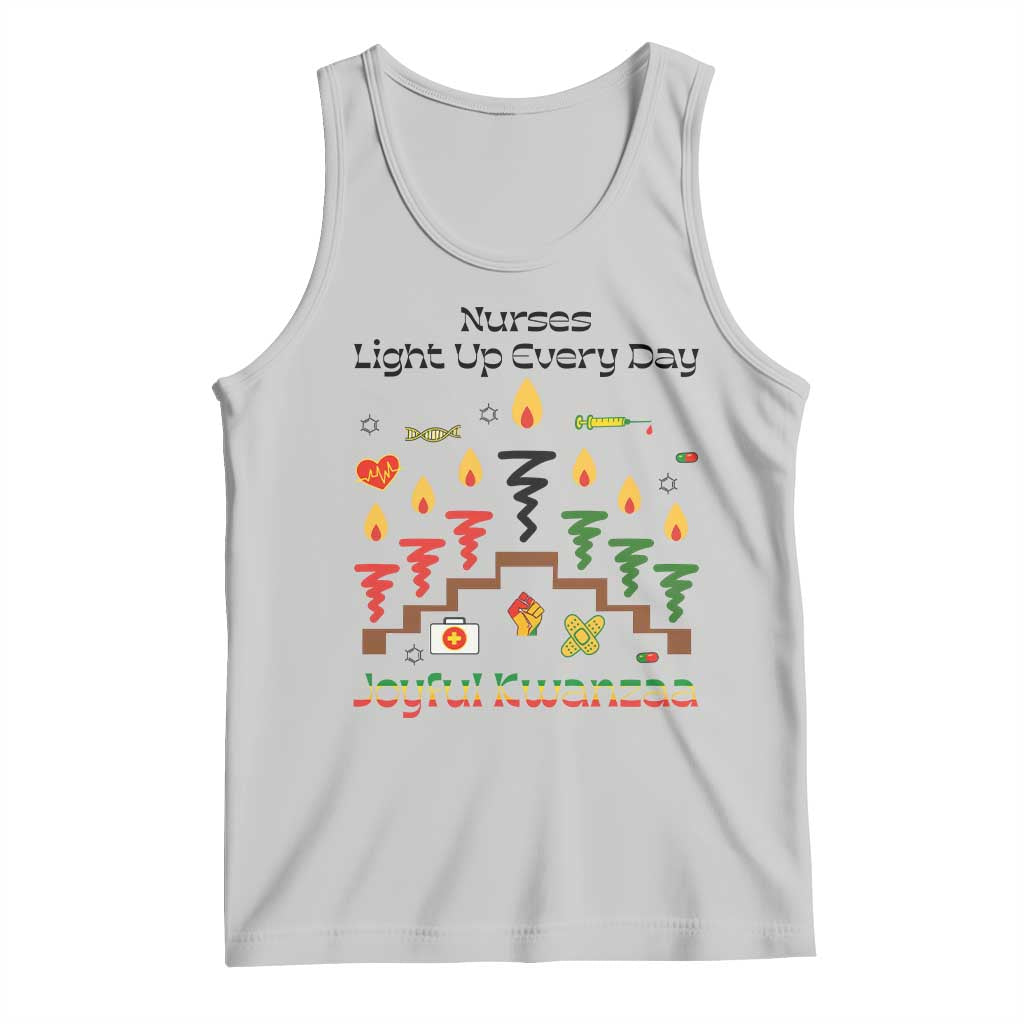Joyful Kwanzaa Nurse Gift Tank Top Light Up Everyday TS12 Ash Print Your Wear