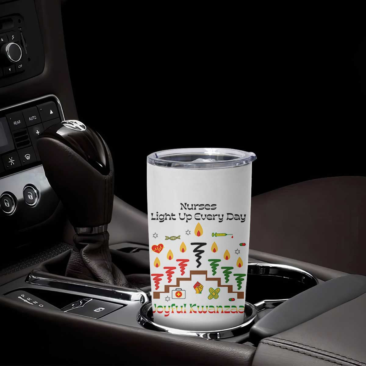 Joyful Kwanzaa Nurse Gift Tumbler Cup Light Up Everyday TS12 Print Your Wear