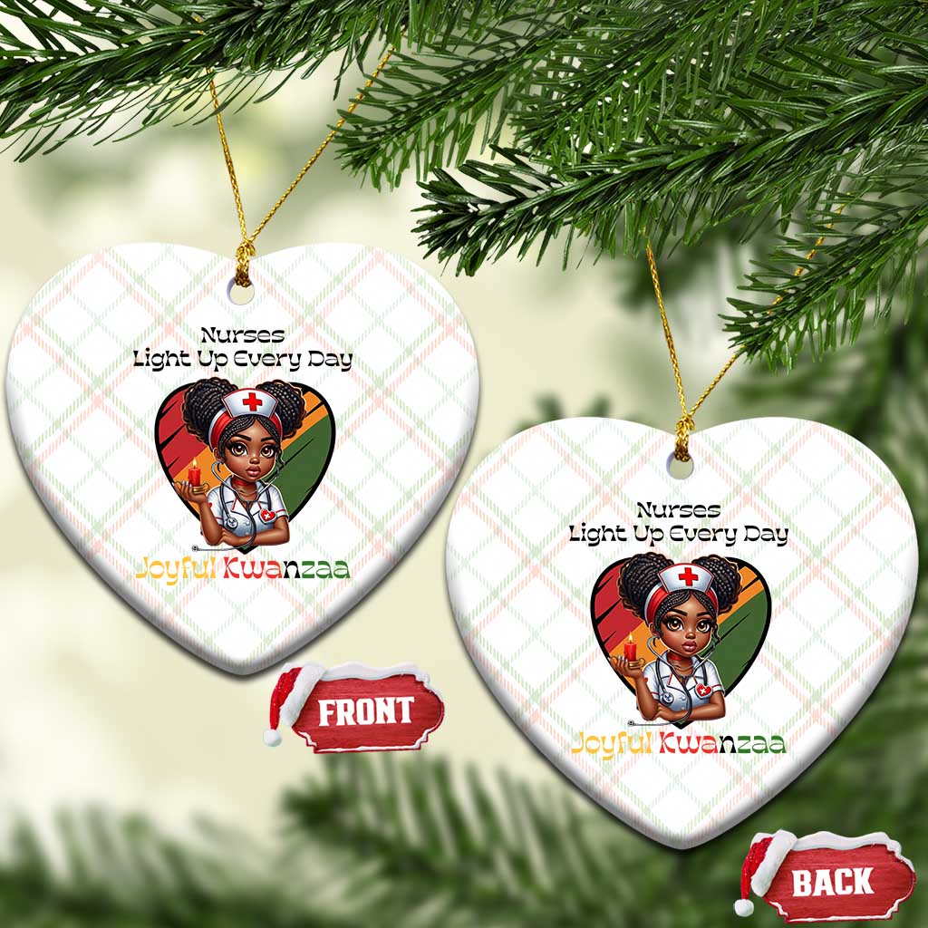 Nurses Light Up Everyday Ceramic Ornament Joyful Kwanzaa Celebration Gift TS12 Print Your Wear