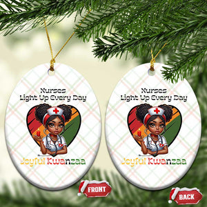 Nurses Light Up Everyday Ceramic Ornament Joyful Kwanzaa Celebration Gift TS12 Print Your Wear