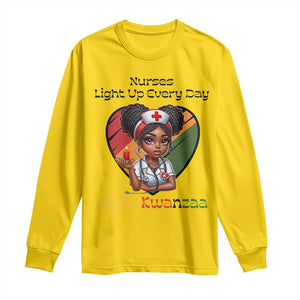 Nurses Light Up Everyday Long Sleeve Shirt Joyful Kwanzaa Celebration Gift TS12 Daisy Print Your Wear