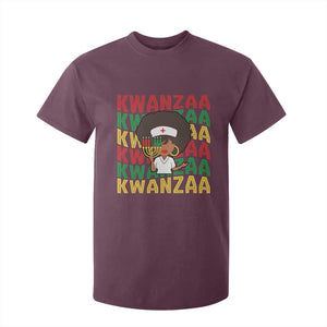 Kwanzaa Nurse Pride T Shirt For Kid African Heritage Holiday Gift TS12 Maroon Print Your Wear