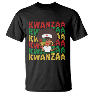 Kwanzaa Nurse Pride T Shirt African Heritage Holiday Gift TS12 Black Print Your Wear