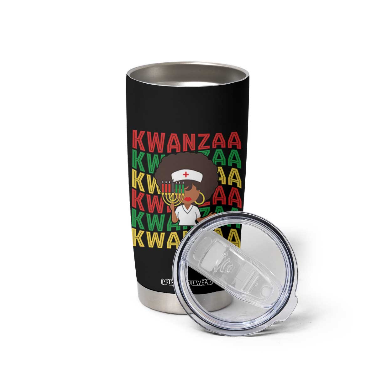 Kwanzaa Nurse Pride Tumbler Cup African Heritage Holiday Gift TS12 Print Your Wear