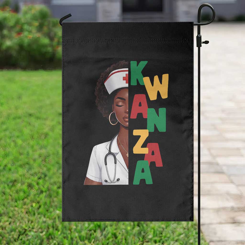African American Nurse Garden Flag Joyful Kwanzaa Celebration Gift TS12 Print Your Wear