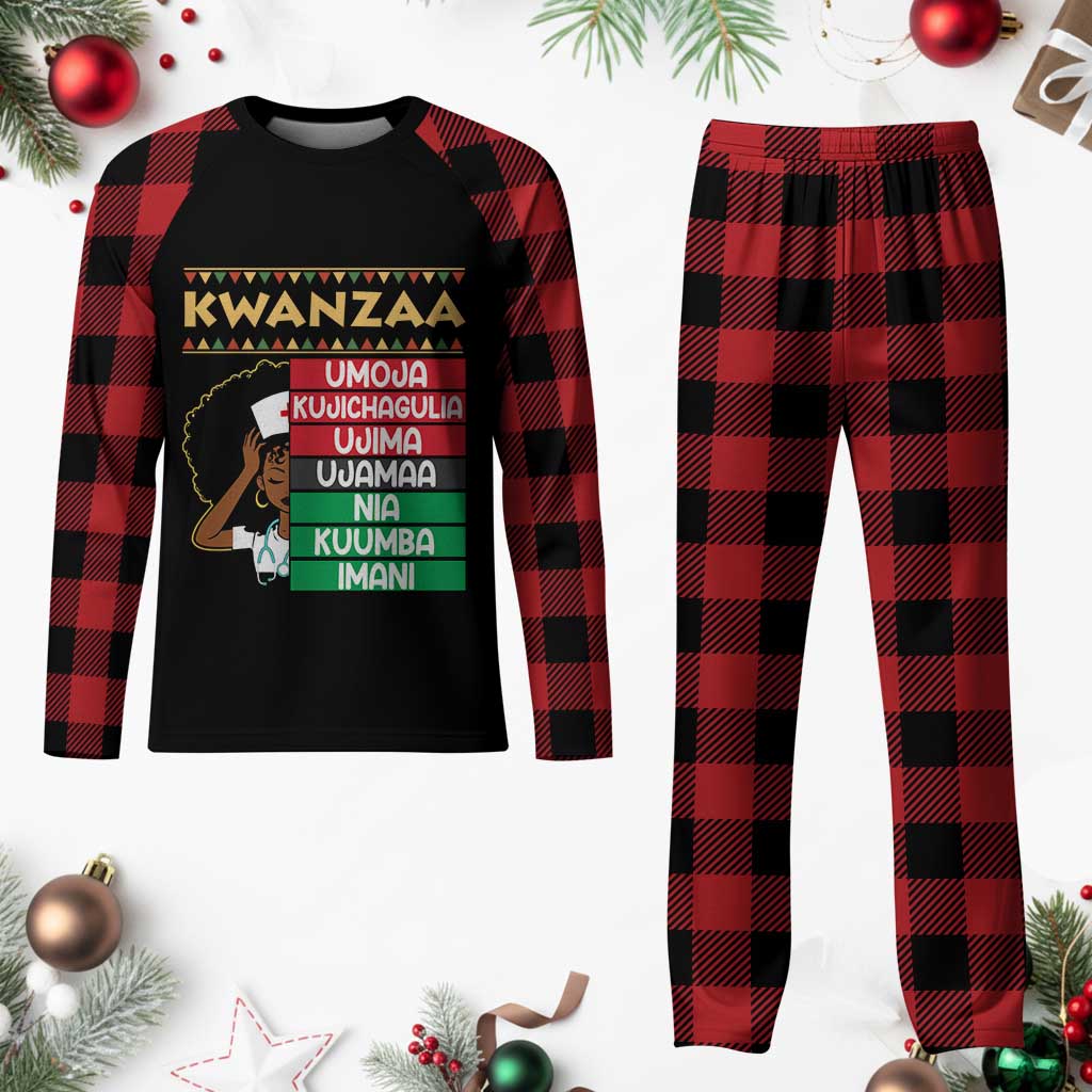 7 Principles Of Kwanzaa Plaid Pajama Set Nurse Pride African American Heritage Gift TS12 Buffalo Plaid Print Your Wear