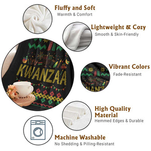 Funny Kwanzaa Celebration Ugly Sweater Throw Blanket African Heritage Holiday Gift TS12 Print Your Wear