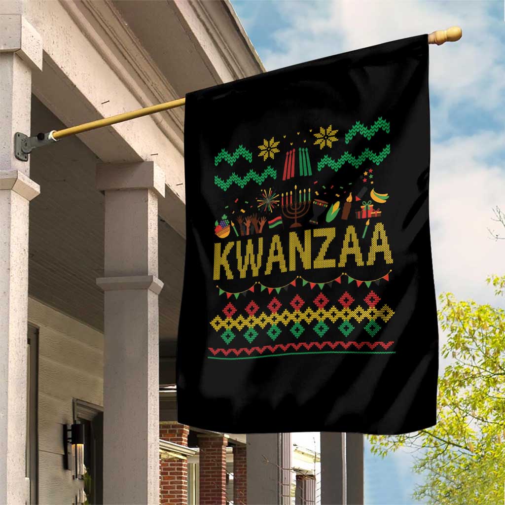 Funny Kwanzaa Celebration Ugly Sweater Garden Flag African Heritage Holiday Gift TS12 Print Your Wear