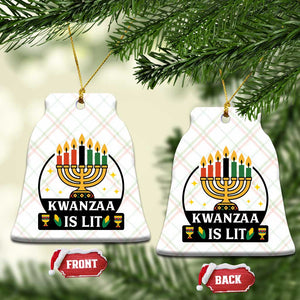 Kwanzaa Is Lit Ceramic Ornament Funny African American Holiday Gift TS12 Print Your Wear