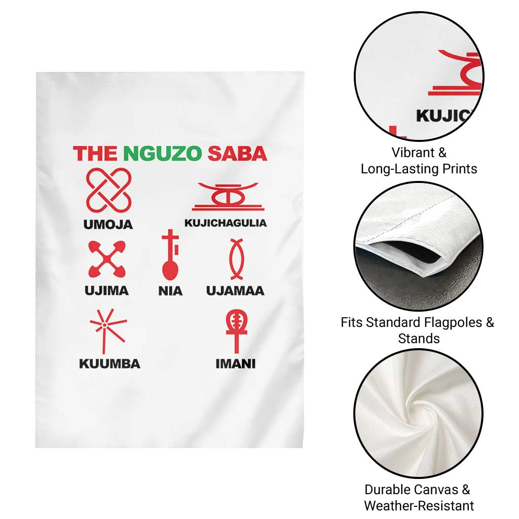 Nguzo Saba Seven Principles Of Kwanzaa Celebration Gift Garden Flag TS12 Print Your Wear