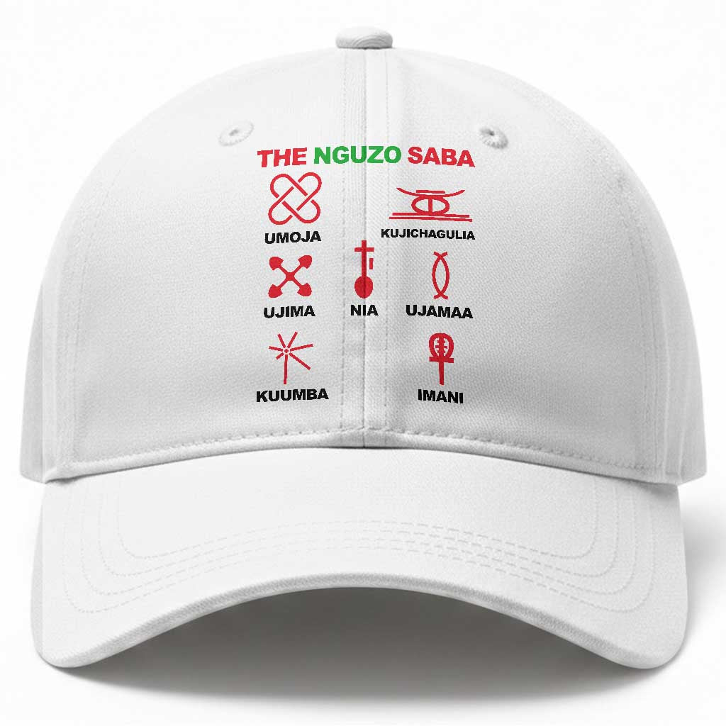 Nguzo Saba Seven Principles Of Kwanzaa Celebration Gift Baseball Cap TS12 Print Your Wear