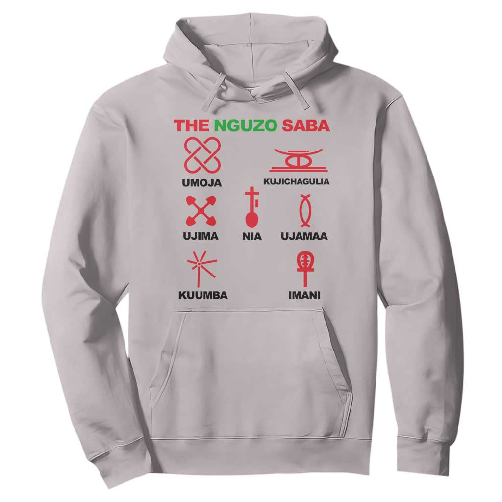Nguzo Saba Seven Principles Of Kwanzaa Celebration Gift Hoodie TS12 Ice Gray Print Your Wear