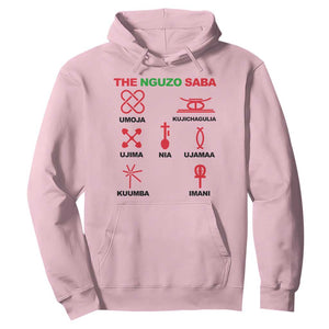 Nguzo Saba Seven Principles Of Kwanzaa Celebration Gift Hoodie TS12 Light Pink Print Your Wear