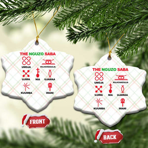 Nguzo Saba Seven Principles Of Kwanzaa Celebration Gift Ceramic Ornament TS12 Print Your Wear