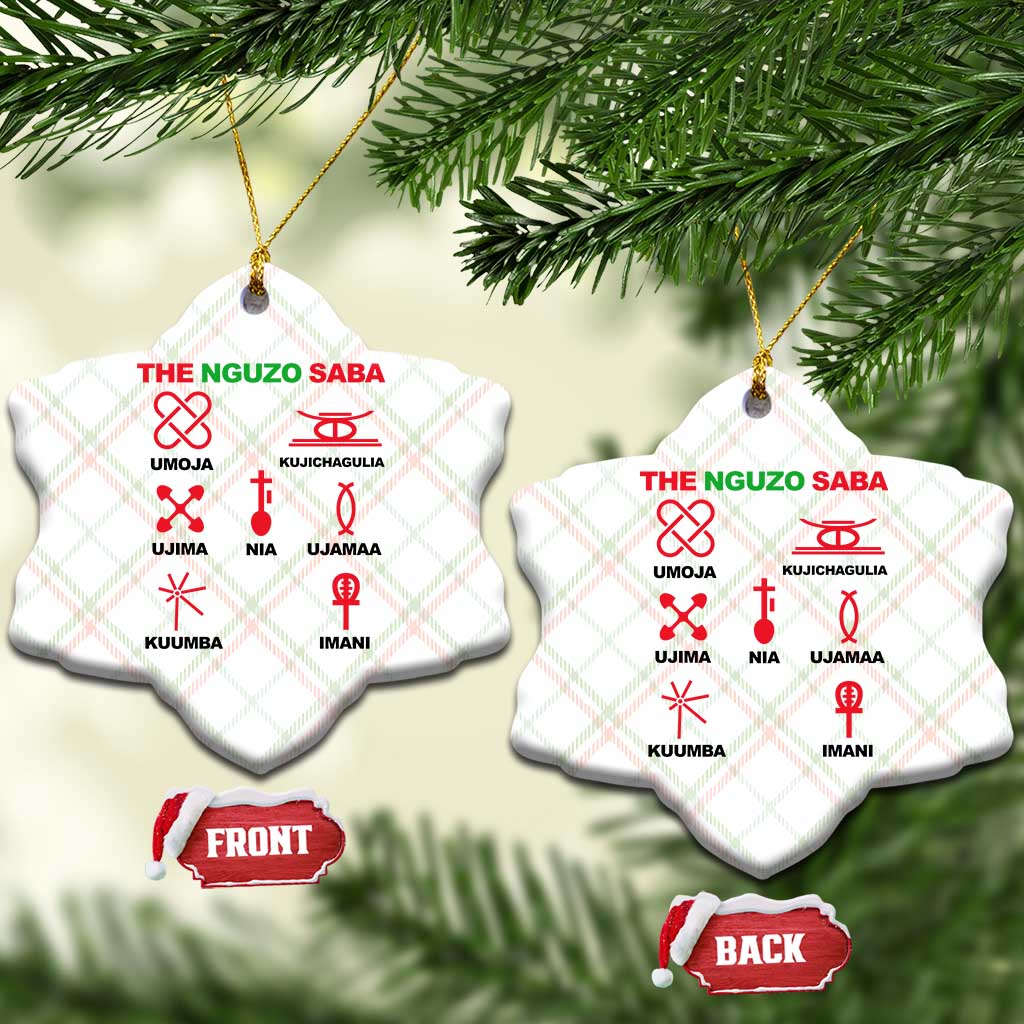 Nguzo Saba Seven Principles Of Kwanzaa Celebration Gift Ceramic Ornament TS12 Print Your Wear