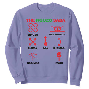 Nguzo Saba Seven Principles Of Kwanzaa Celebration Gift Sweatshirt TS12 Violet Print Your Wear