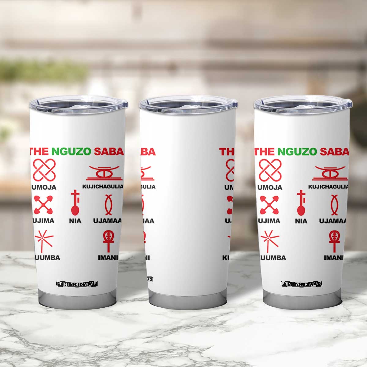 Nguzo Saba Seven Principles Of Kwanzaa Celebration Gift Tumbler Cup TS12 Print Your Wear