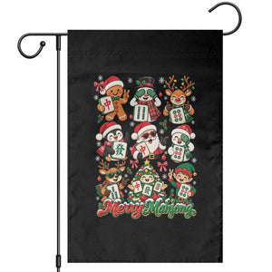Merry Mahjong Christmas Garden Flag Cute Holiday Characters Tile Player