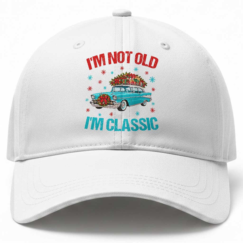 Im Not Old Im Classic Baseball Cap 1950s Vintage Car Christmas Gift