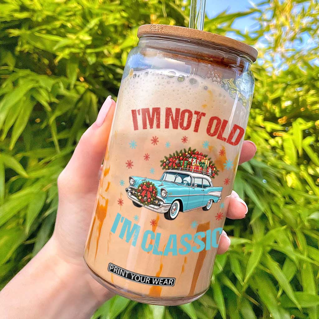 Im Not Old Im Classic Glass Can 1950s Vintage Car Christmas Gift