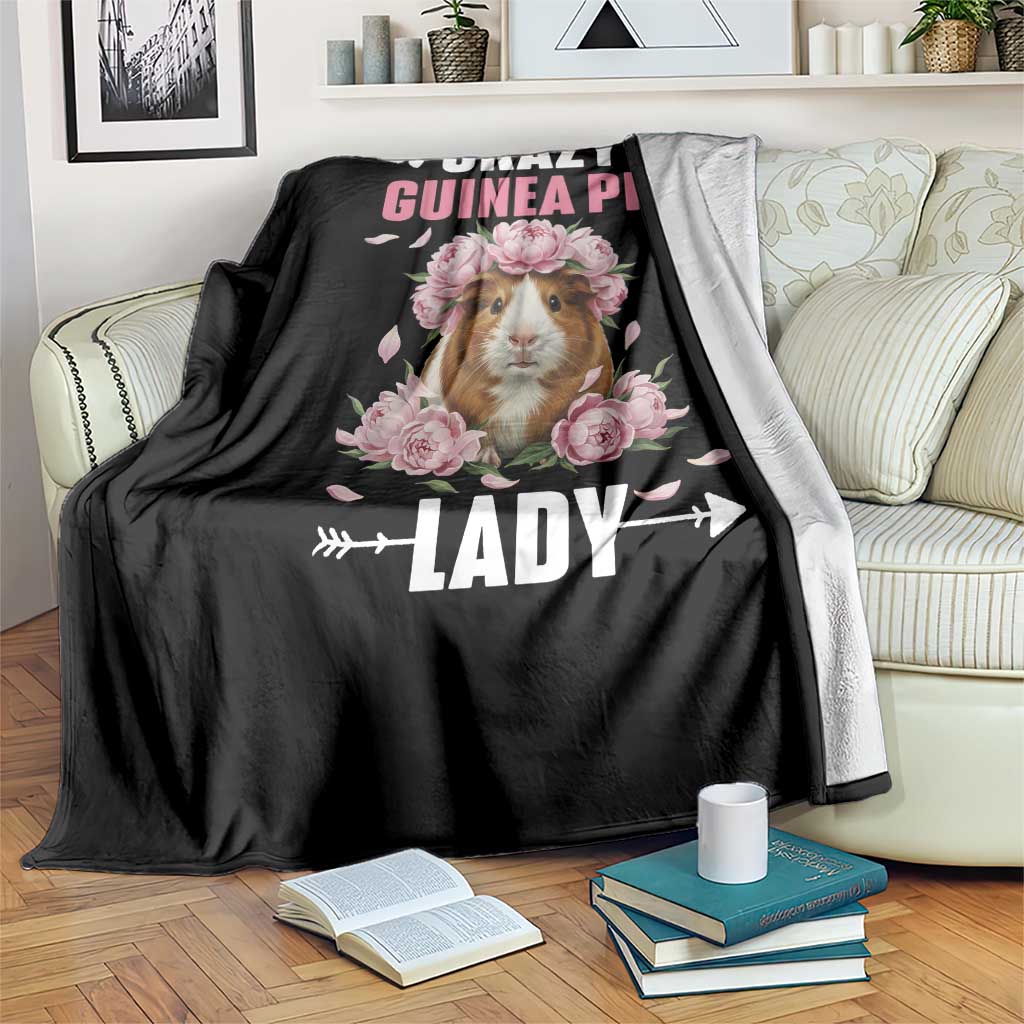 Funny Crazy Guinea Pig Lady Throw Blanket Cavy Mom Gift TS12 Print Your Wear