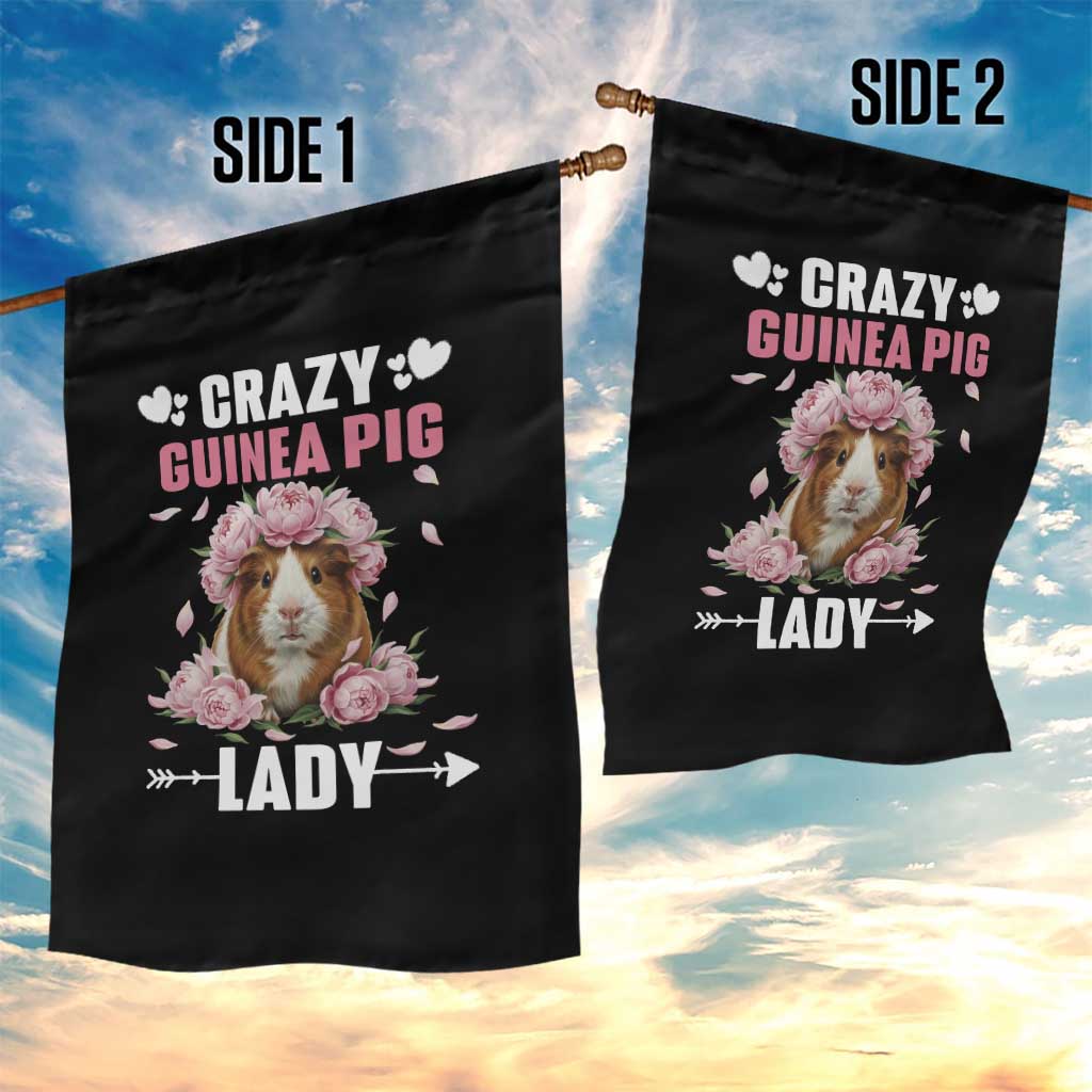 Funny Crazy Guinea Pig Lady Garden Flag Cavy Mom Gift TS12 Print Your Wear